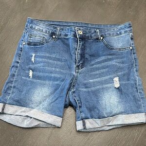 Stylish Blue Denim Shorts